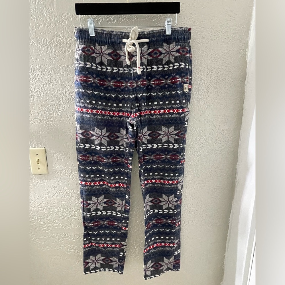 Abercrombie & Fitch Cozy Cotton‎ Winter Patterned Pajamas Size Small